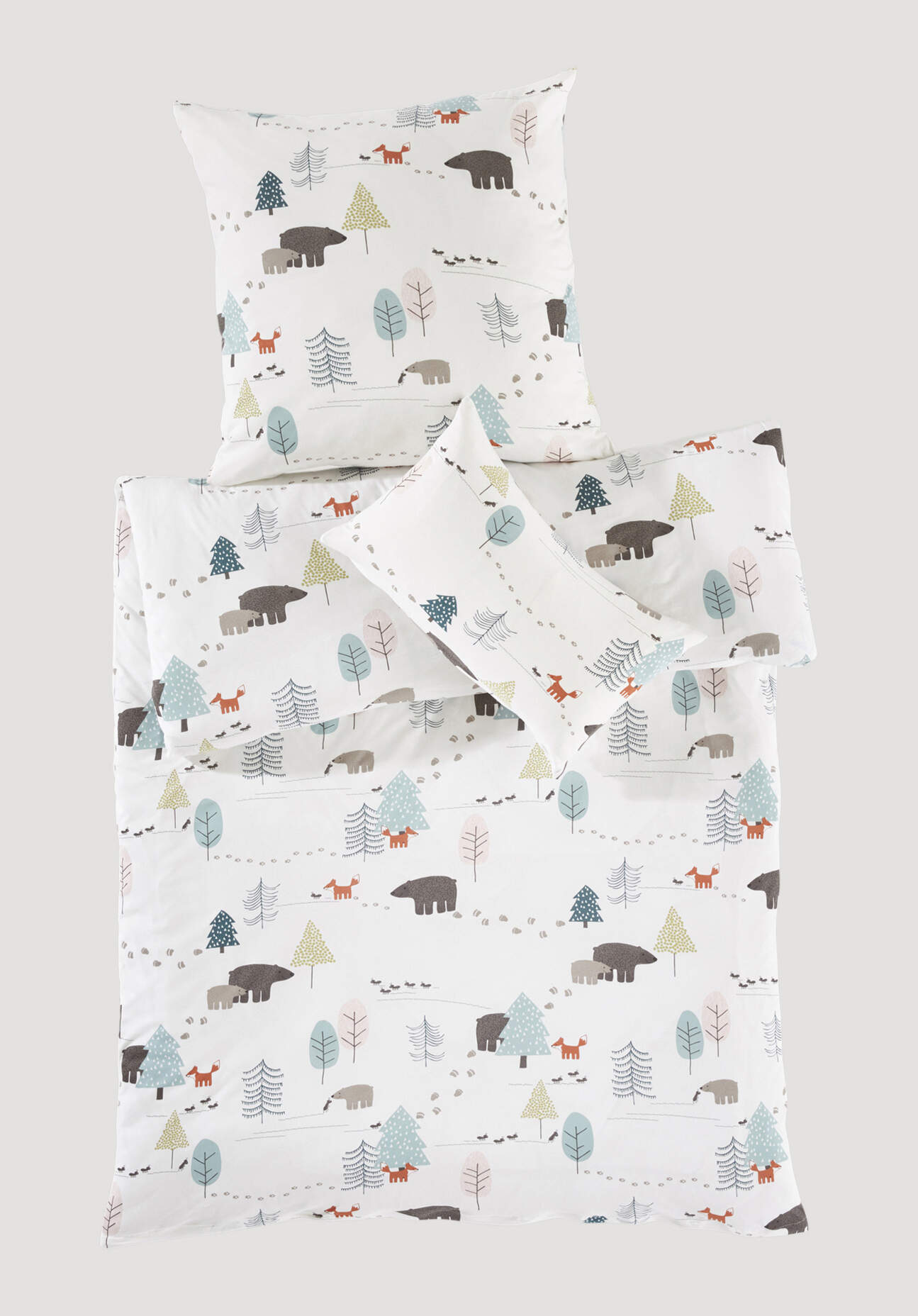 hessnatur Baby Jersey Bettwäsche aus Bio-Baumwolle - weiß Größe 135x200+80x80 cm