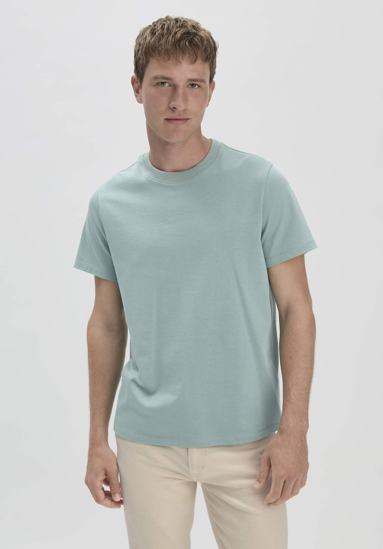 Thumbnail - hessnatur Herren Heavy Shirt Relaxed aus Bio-Baumwolle - grün - Größe 52