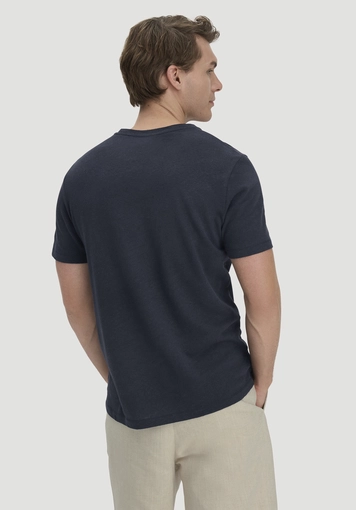 T-Shirt Regular aus Leinen und Bio-Baumwolle - 2