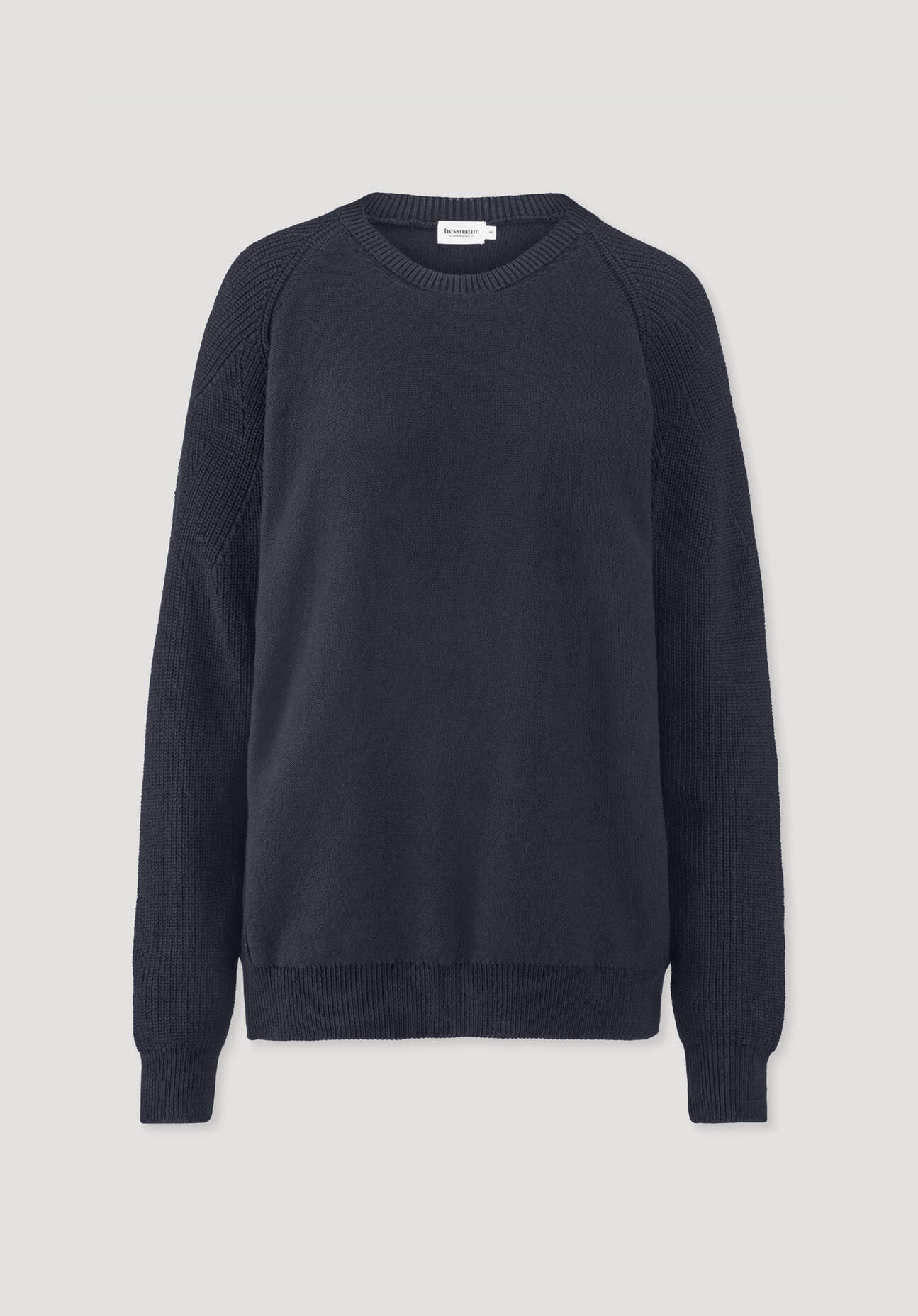 Thumbnail - hessnatur Herren Pullover Regular aus Bio-Baumwolle - blau - Größe 52