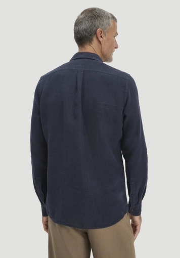 Regular shirt made of pure linen - 2
