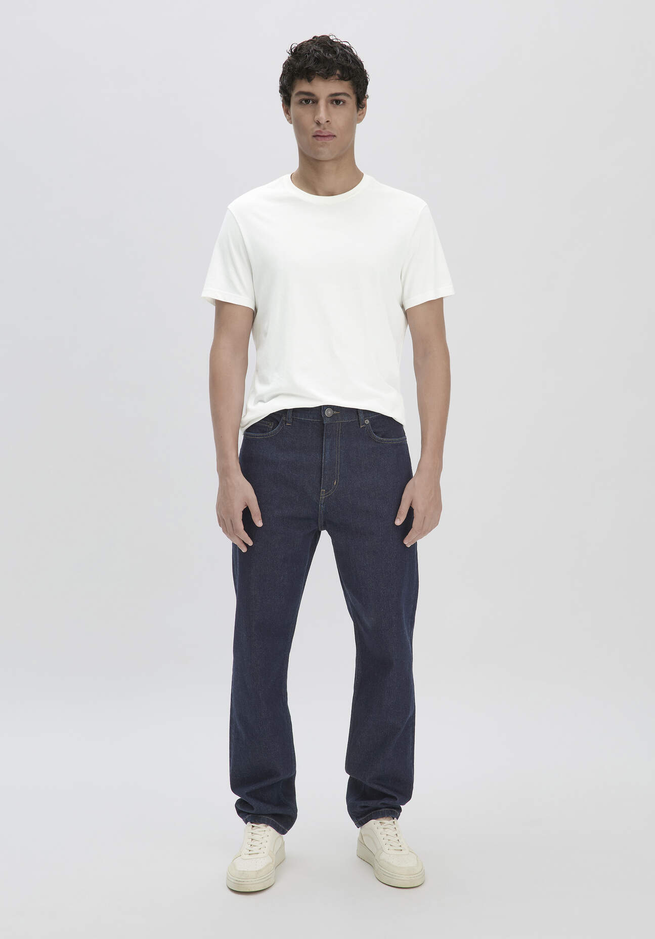 hessnatur Herren Jeans MADS Relaxed Tapered aus Bio-Denim - blau Größe 38/34