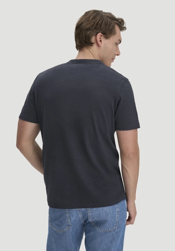Henley T-Shirt Regular aus Leinen und Bio-Baumwolle - 2