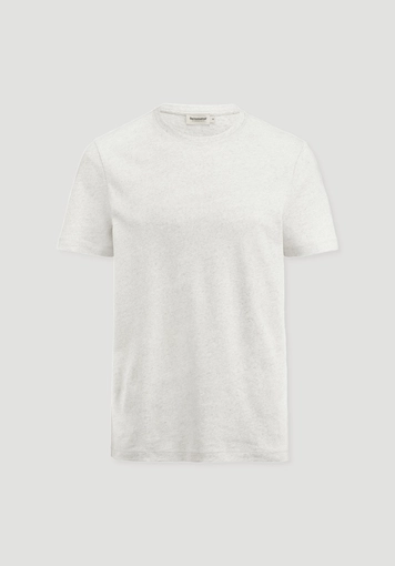 Regular T-shirt made of linen and organic cotton