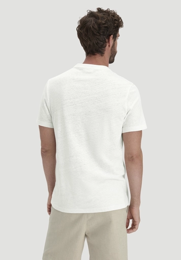 Henley T-Shirt Regular made of linen and organic cotton - 1