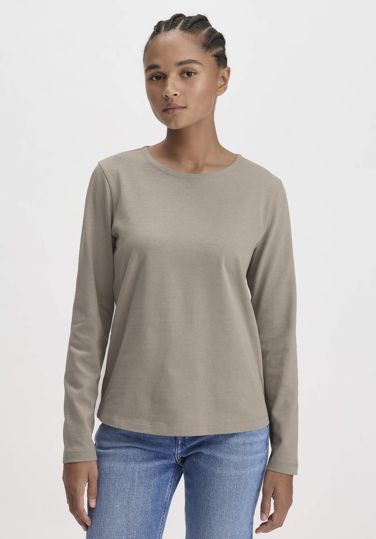 Thumbnail - hessnatur Damen Heavy Shirt Relaxed aus Bio-Baumwolle - beige - Größe 34