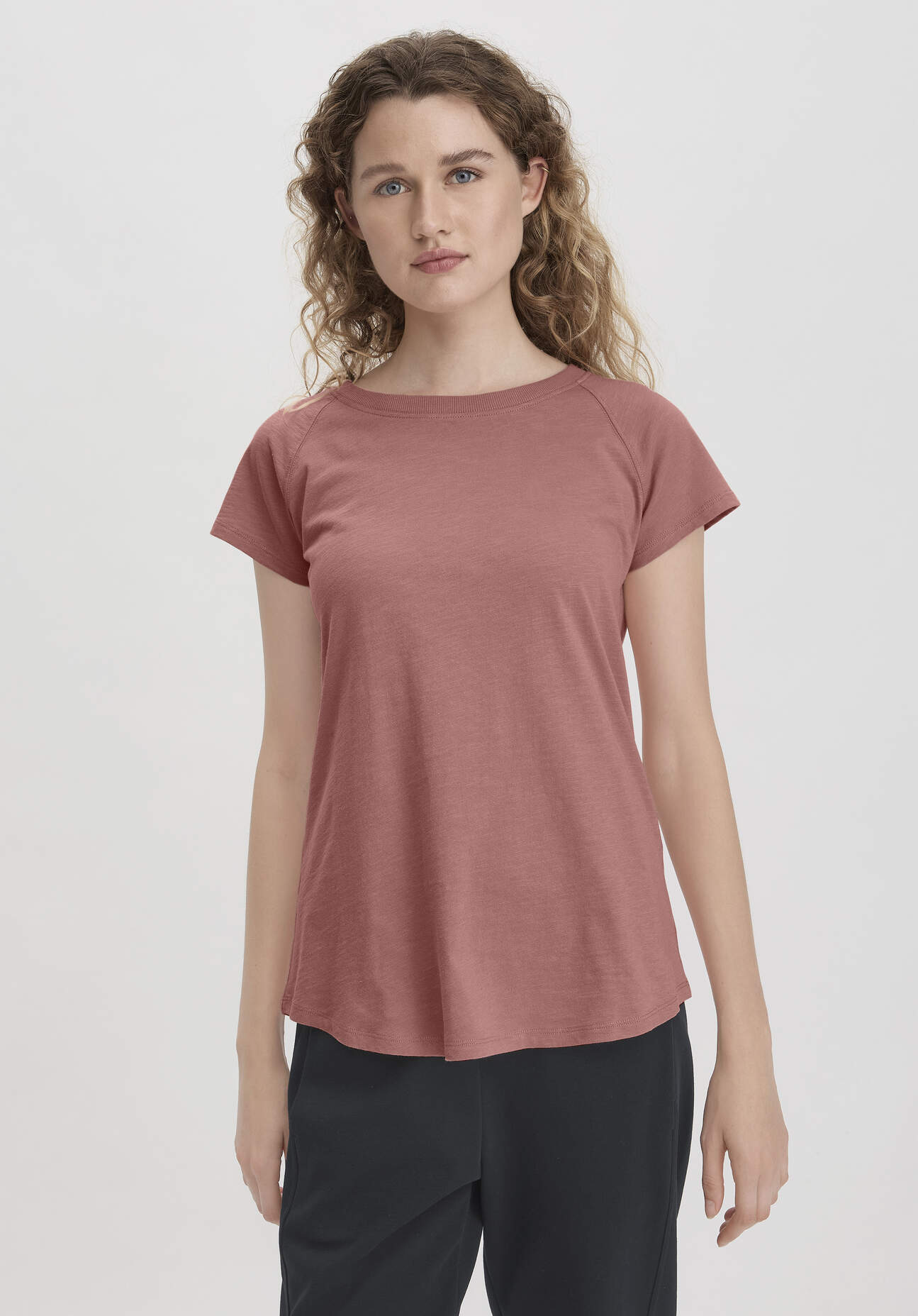 Thumbnail - hessnatur Damen Slub Shirt Regular aus Bio-Baumwolle - braun - Größe 44