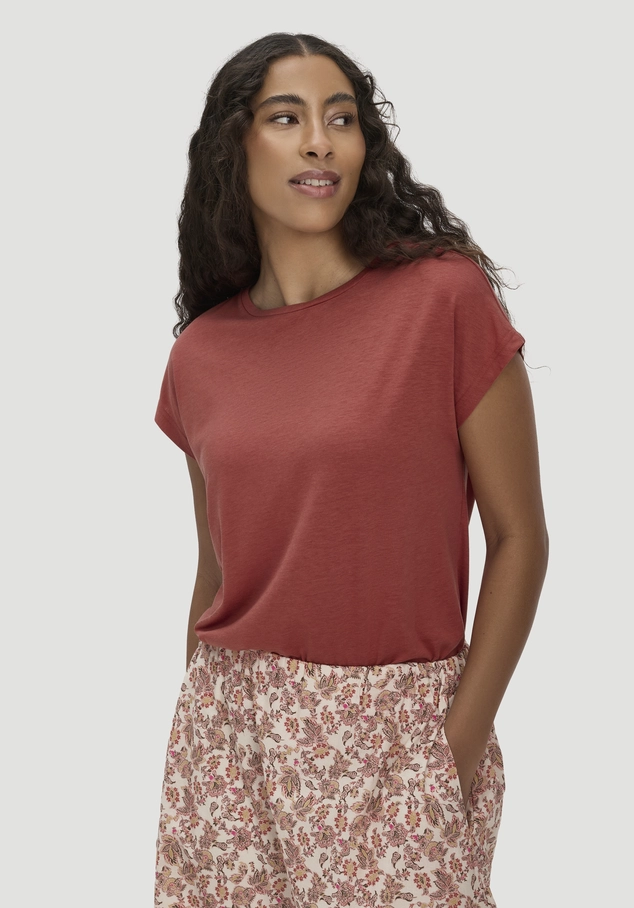 T-Shirt Oversize aus TENCEL™ Lyocell mit Bio-Baumwolle