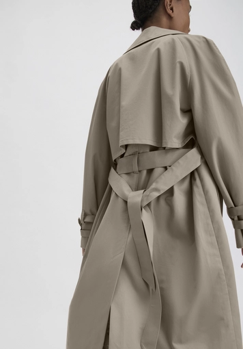 Trench coat Relaxed NATURE SHELL made of pure organic cotton