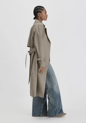 Trenchcoat Relaxed NATURE SHELL aus reiner Bio-Baumwolle - 4