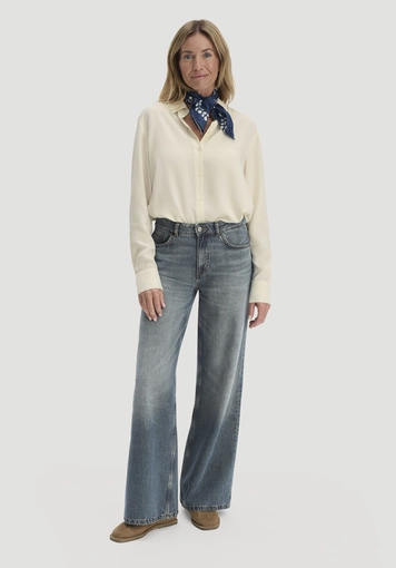 Jeans ALVA Wide Leg aus reinem Bio-Denim - 0