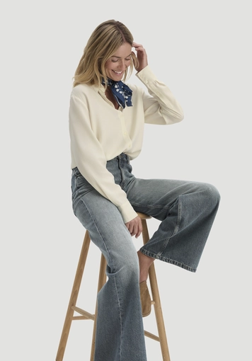 Jeans ALVA Wide Leg aus reinem Bio-Denim - 3