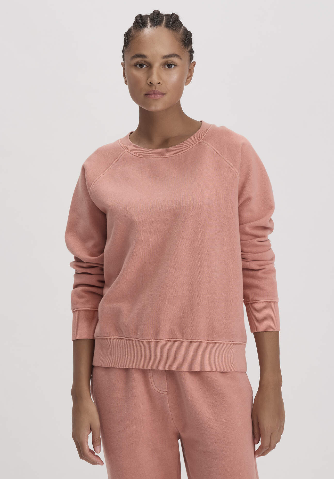 Thumbnail - hessnatur Damen Sweatshirt Oversize aus Bio-Baumwolle - braun - Größe XS
