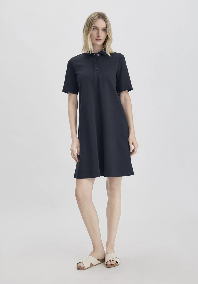 Jersey Kleid Knielang Relaxed aus Bio-Baumwolle