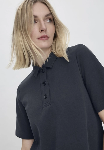 Jersey Kleid Knielang Relaxed aus Bio-Baumwolle - 2