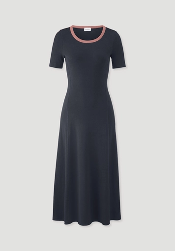 Rib Jersey Kleid Midi Slim aus Bio-Baumwolle - 4