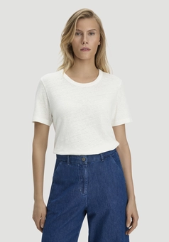 Relaxed T-shirt made of linen and organic cotton