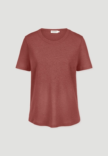 Relaxed T-shirt made of linen and organic cotton - 4