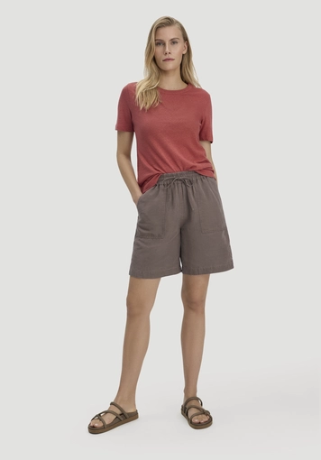 T-Shirt Relaxed aus Leinen und Bio-Baumwolle - 1