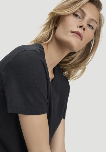T-Shirt Relaxed aus Leinen und Bio-Baumwolle - 3