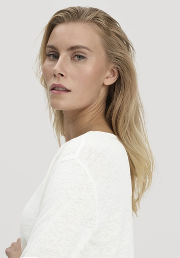 Longsleeve Relaxed aus Leinen mit reiner Bio-Baumwolle - 3