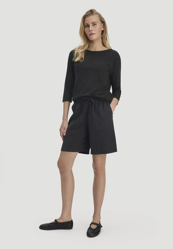 Longsleeve Relaxed aus Leinen mit reiner Bio-Baumwolle - 1