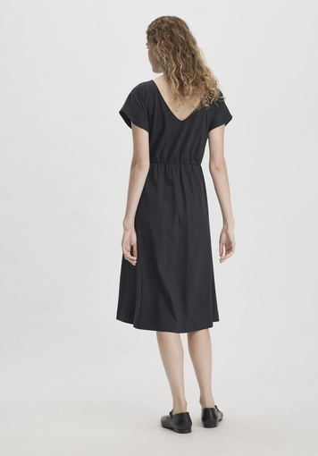 Jersey Kleid Midi Relaxed aus reiner Bio-Baumwolle - 1