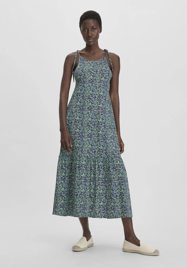 Print Jersey Kleid Midi Relaxed aus reiner Bio-Baumwolle