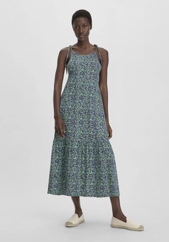 Print Jersey Kleid Midi Relaxed aus reiner Bio-Baumwolle
