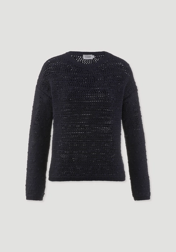 Ajour Strick Pullover Relaxed aus reiner Bio-Baumwolle 56675