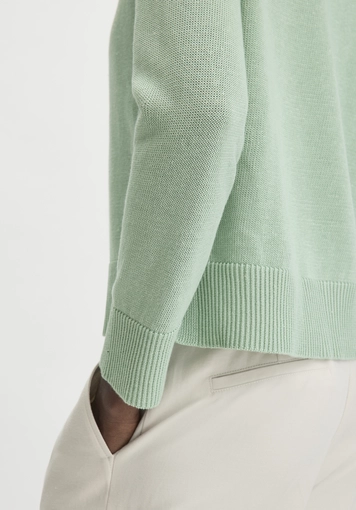 Strick Jacke Relaxed aus Bio-Baumwolle mit Leinen - 3