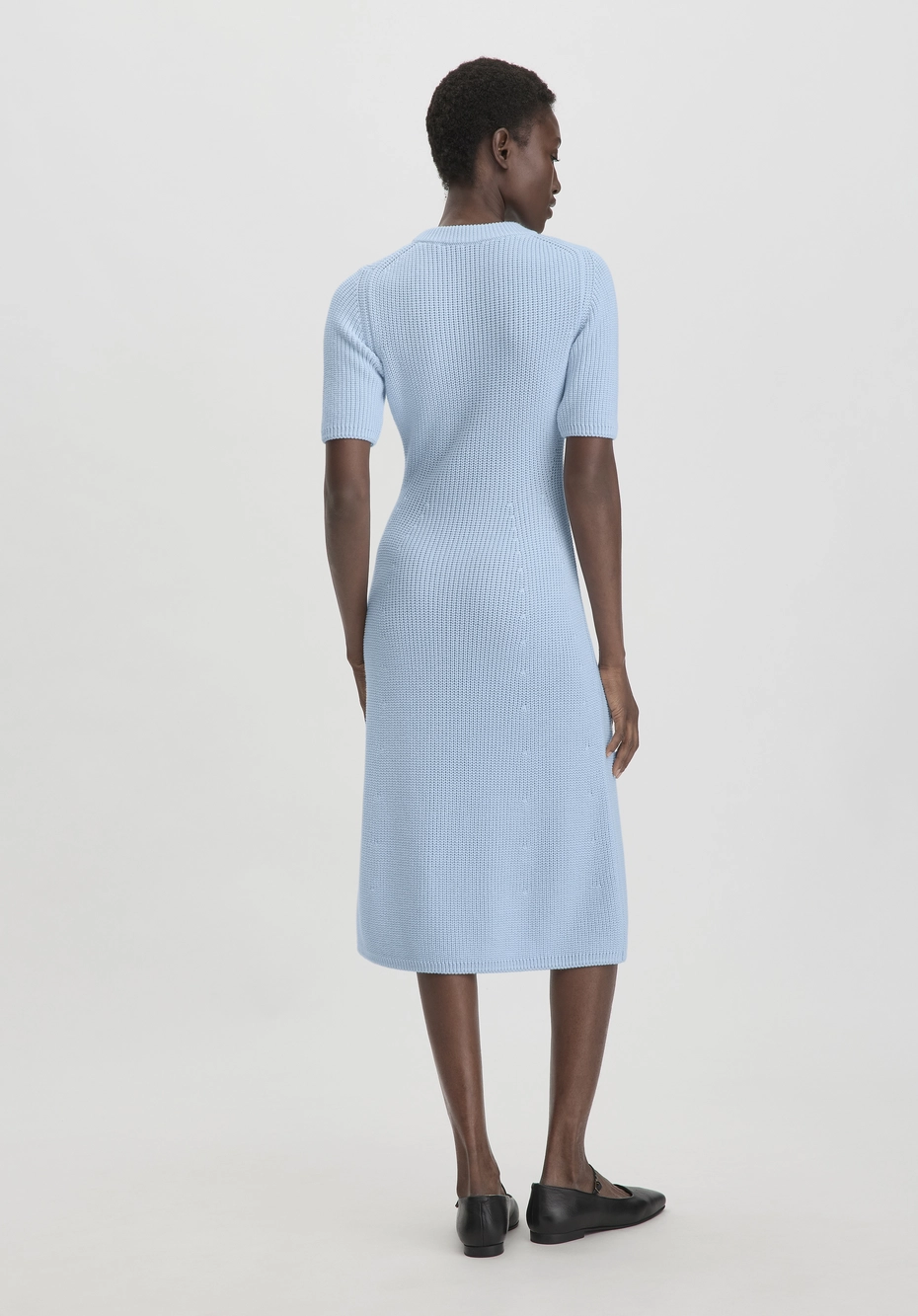 Strick Kleid Midi Slim aus reiner Bio-Baumwolle 56698