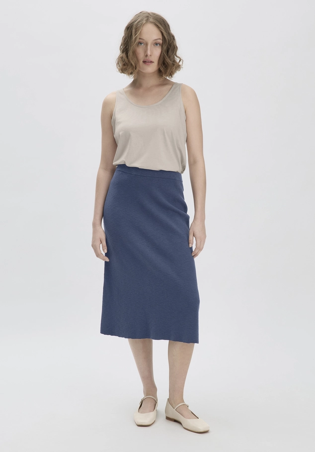 Knitted skirt Midi Regular made of pure organic cotton