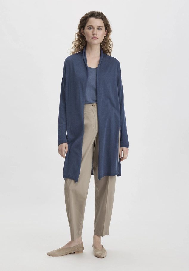 Strick Jacke Oversized aus TENCEL™ Lyocell mit Bio-Baumwolle