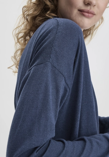 Oversized knit jacket made from TENCEL™ Lyocell with organic cotton - 2