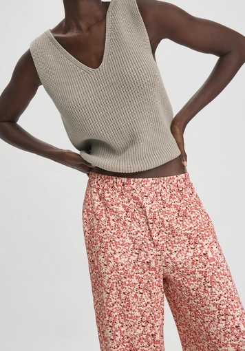 Print Hose Wide Leg Relaxed aus LENZING™ ECOVERO™ Viskose - 2