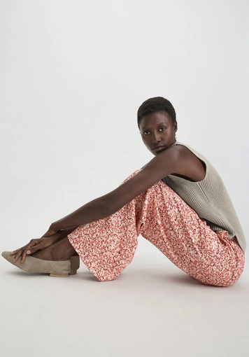 Print Hose Wide Leg Relaxed aus LENZING™ ECOVERO™ Viskose - 3