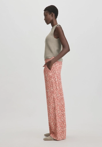 Print Hose Wide Leg Relaxed aus LENZING™ ECOVERO™ Viskose - 4