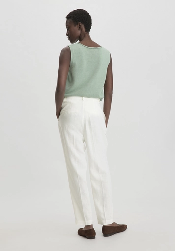 Hose Straight Leg Relaxed aus reinem Leinen - 1