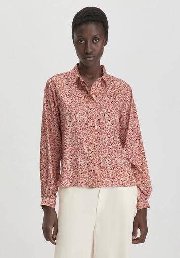 Print Bluse Relaxed aus reiner LENZING™ ECOVERO™ Viskose - 0