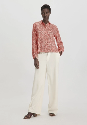 Print Bluse Relaxed aus reiner LENZING™ ECOVERO™ Viskose - 1