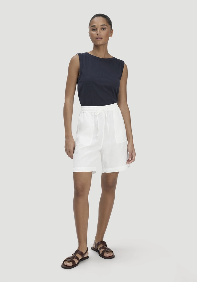 Shorts Relaxed aus weichem TENCEL Lyocell mit Leinen