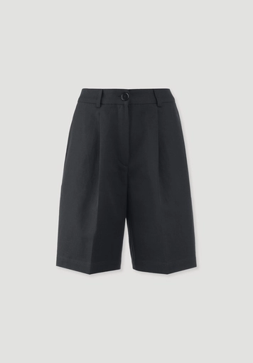 Relaxed Bermuda shorts made of linen with pure organic cotton