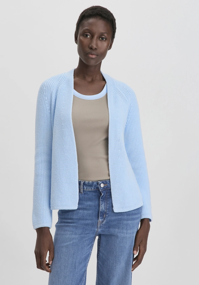 hessnatur, Knitted jacket Regular made of pure organic cotton