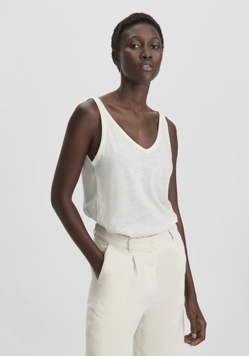 Jersey Top Regular made of linen and organic cotton - 0