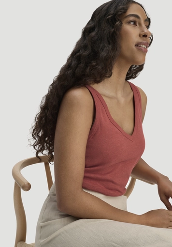 Jersey Top Regular made of linen and organic cotton - 3