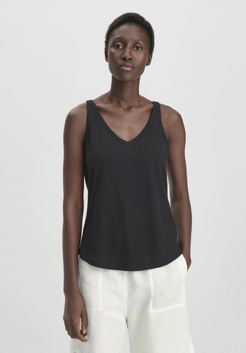 Jersey Top Regular made of linen and organic cotton - 0