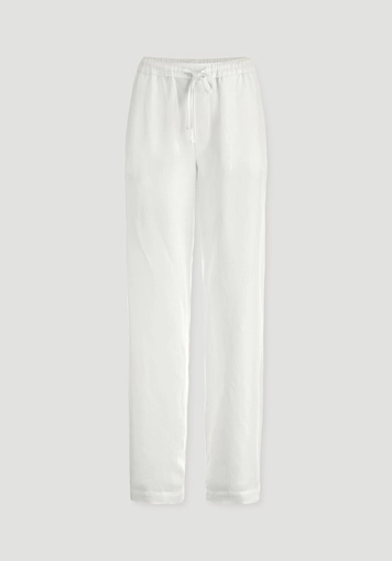 Wide-leg trousers made from TENCEL™ Lyocell with linen