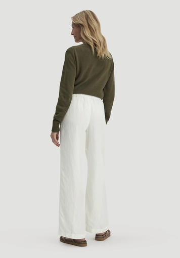 Hose Wide Leg aus TENCEL™ Lyocell mit Leinen - 1
