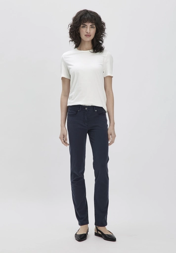 5-pocket skinny pants made of TENCEL™ Lyocell with pure organic cotton - 0